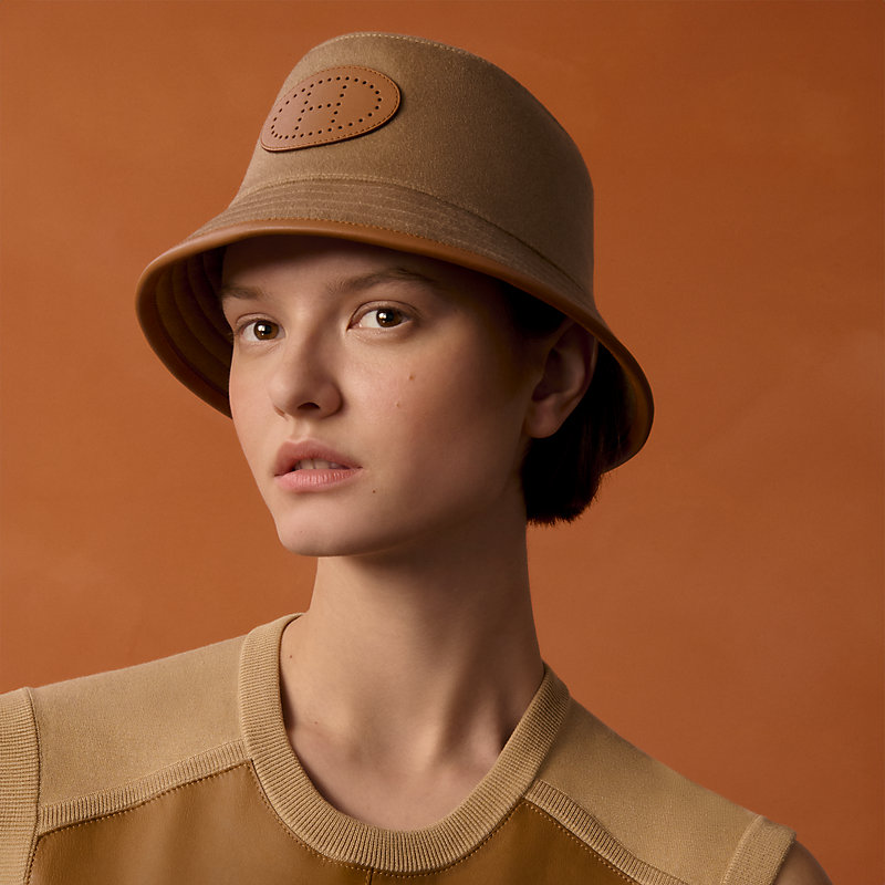 Harper Evelyne bucket hat - Brown | Hermès USA